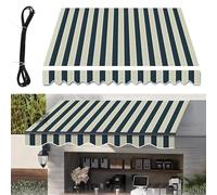 Tessuto di ricambio in poliestere impermeabile per tenda da giardino per esterni, protezione UV, copertura a baldacchino retrattile 5,9 x 3,5 m, soluzione per ombreggiatura esterna