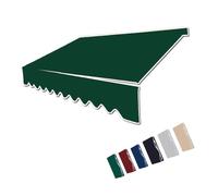 Tessuto di ricambio per balconi e terrazze, con clip manuale, 250 x 200/350 x 250/400 x 250 cm, blu (verde, 300 x 300 cm)