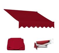 Tessuto di ricambio per baldacchino, impermeabile, protezione solare per esterni, 3,6 x 3 m, per balcone e tende da sole, facile da installare