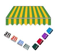 Tessuto di ricambio per esterni, 6 x 5 m, impermeabile, copertura durevole per aiuole retrattili, ideale per giardino patio e territorio (strisce C)