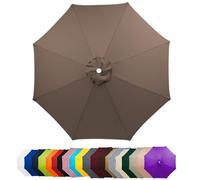 Tessuto di ricambio per ombrellone a 8 costine, resistente allo sbiadimento, copertura per tenda da esterno, patio, giardino, piscina, ombrellone superiore, durevole e impermeabile, per ponti e