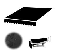 Tessuto di ricambio per ombrellone da giardino da 3/3,5/4 x 2,5 m, copertura superiore in tela resistente per balcone, terrazza, riparo esterno, giardino, tettoia di ricambio.