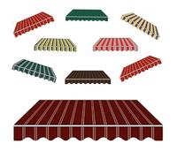 Tessuto di ricambio per parasole da giardino, per esterni, in poliestere, per balcone e patio, copertura retrattile (bordeaux, 6 x 3,5 m)