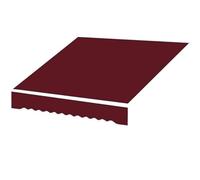 Tessuto di ricambio per parasole in poliestere, protezione UV per balcone e terrazza, 5,5 x 2,5 m, A03