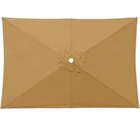Tessuto di Ricambio per Parasole Retangolare 2x3m - Facile da Installare E Pulire - UV50+, Impermeabile - Compatibile con Giardino, Terrazzo, Piscina(Khaki)