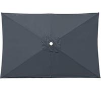 Tessuto di Ricambio per Parasole Retangolare 2x3m - Facile da Installare E Pulire - UV50+, Impermeabile - Compatibile con Giardino, Terrazzo, Piscina(Gray)