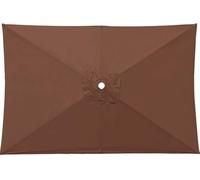 Tessuto di Ricambio per Parasole Retangolare 2x3m - Facile da Installare E Pulire - UV50+, Impermeabile - Compatibile con Giardino, Terrazzo, Piscina(Brown)