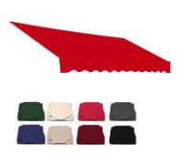 Tessuto di ricambio per tenda da balcone, da 2,5 m a 7 m, copertura per baldacchino retrattile per esterni, materiale di ricambio per parasole (rosso, 5 x 3 m)