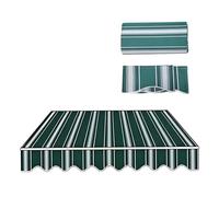 Tessuto di ricambio per tenda da esterni 350 x 250 cm (verde, 5,5 x 3,7 m), copertura per ombrellone da patio, tessuto impermeabile durevole per protezione solare da giardino