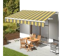 Tessuto di ricambio per tenda da esterno con protezione UV, 3 x 1,5 m, panno in poliestere per tende retrattili, perfetto per patio, giardino e spazi esterni