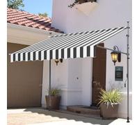 Tessuto di ricambio per tenda da esterno, materiale impermeabile e resistente agli strappi, 4 x 2 m, con mantovana, ideale per tende da sole e tettoie da terrazza, accessorio 004