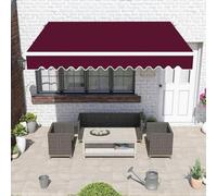 Tessuto di ricambio per tenda da esterno resistente ai raggi UV, 3 x 1,5 m, panno in poliestere per tende retrattili, perfetto per terrazze, giardini, ponti e spazi esterni