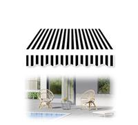 Tessuto di ricambio per tenda da esterno resistente ai raggi UV e agli agenti atmosferici, design a righe, senza telaio, 5,5 x 1,5 m, ideale per tende da sole in Francia