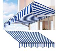 Tessuto di ricambio per tenda da giardino retrattile, 2,3 x 1,5 m, protezione UV, impermeabile, copertura per baldacchino con mantovana, perfetta per l'ombra del giardino (7 x 4 m) 7 x 4 m