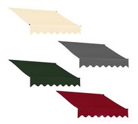 Tessuto di ricambio per tenda da giardino retrattile impermeabile e resistente ai raggi UV, telaio non incluso, copertura per verande e terrazze