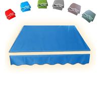 Tessuto di ricambio per tenda da giardino retrattile, protezione UV, copertura per tettoia per Deck Market Cafe, blu reale, 7 x 3,5 m