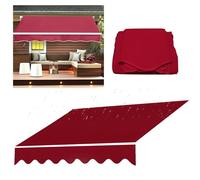 Tessuto di ricambio per tenda da patio retrattile, baldacchino impermeabile in poliestere per porte e finestre, tenda da sole, riparo, copertura durevole per esterni, soluzione per l'ombra del mercato