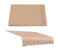 Tessuto di ricambio per tenda da sole, copertura a baldacchino in poliestere, struttura fine, uniforme, parasole per terrazza, balcone, giardino, finestre e porte (7 m x 1,5 m)