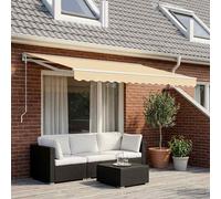 vidaXL Tessuto di Ricambio per Tenda da Sole Crema 4x3,5 m