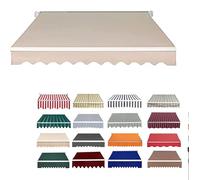 Tessuto di Ricambio per Tenda da Sole da Giardino con Retrattile Manuale, per Patio, Terrazzo, Esterno, Giardino Telo di Ricambio per Tenda Parasole Retrattile,03,9.8x6.6FT/300x200CM