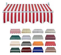 Tessuto di Ricambio per Tenda da Sole da Giardino con Retrattile Manuale, per Patio, Terrazzo, Esterno, Giardino Telo di Ricambio per Tenda Parasole Retrattile,04,9.8x6.6FT/300x200CM