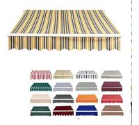 Tessuto di Ricambio per Tenda da Sole da Giardino con Retrattile Manuale, per Patio, Terrazzo, Esterno, Giardino Telo di Ricambio per Tenda Parasole Retrattile,01,18x9.8FT/550x300CM