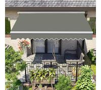 Tessuto di ricambio per tenda da sole impermeabile di alta qualità, protezione UV, 4 x 1,5 m, per terrazza e balcone, materiale resistente in tela