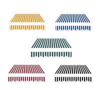 Tessuto di ricambio per tenda da sole impermeabile, resistente ai raggi UV, materiale per esterni, resistente alle intemperie, tela per tende da sole di alta qualità, verde (6 pezzi)