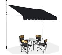 Tessuto di ricambio per tenda da sole, impermeabile, retrattile, in polietilene, per balcone, larghezza 2-5 m, 365 x 300 cm, soluzione ideale per esterni