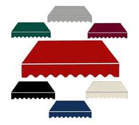 Tessuto di ricambio per tenda da sole, impermeabile, verde, per giardino | Tessuto per tenda da sole resistente alle intemperie con protezione UV, facile da pulire, ideale come ricambio (rosso