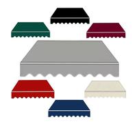 Tessuto di ricambio per tenda da sole, impermeabile, verde, per giardino | Tessuto per tenda da sole resistente alle intemperie con protezione UV, facile da pulire, ideale come ricambio (grigio