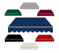 Tessuto di ricambio per tenda da sole, impermeabile, verde, per giardino | Tessuto per tenda da sole resistente alle intemperie con protezione UV, facile da pulire, ideale come ricambio (blu