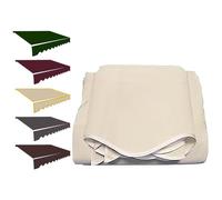 Tessuto di ricambio per tenda da sole in poliestere impermeabile, 250500 cm, colore beige, per tende da sole con clip, copertura solare durevole per esterni (4 x 1,5 m)