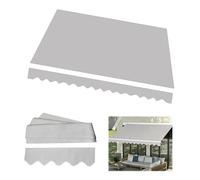 Tessuto di Ricambio per Tenda da Sole,Poliestere, Resistente ai Raggi UV e all'Acqua con Falda Frontale per Tende da Sole A Scomparsa, Dimensioni Personalizzabili(Size:3.5x2.5m,Color:Grigio Chiaro)