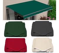 Tessuto di ricambio per tenda da sole, protezione UV, senza telaio, verde/rosso/grigio/beige, 2-7 m, parasole per patio, giardino, balcone, copertura per tenda da sole, resistente alle intemperie