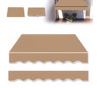 Tessuto di ricambio per tenda da sole, resistente ai raggi UV, 4 x 3 m, tela parasole per tende da balcone, facile da installare, materiale a baldacchino