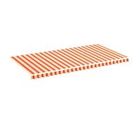 Tessuto di Ricambio per Tenda da Sole, Resistente ai Raggi UV e Idrorepellente, 580 x 295 cm, in Poliestere con Rivestimento PU, Giallo e Arancione, per Patio terrazza Giardino