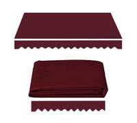 Tessuto di ricambio per tenda da sole retrattile, 1,5 m, resistente, per balcone, copertura in poliestere, colore rosso vino, 3,5 x 1,5 m, soluzione perfetta per l'ombra del patio