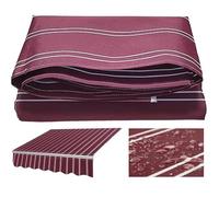 Tessuto di ricambio per tenda da sole retrattile, 3,7 x 2,4 m, impermeabile, in poliestere, protezione dai raggi UV, per esterni, patio, terrazza e giardino (senza cornice)