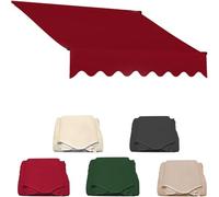 Tessuto di ricambio per tenda da sole retrattile, 4,5 x 3,5 m, resistente, per patio, copertura per tettoia per patio, previene gli strappi, ideale per spazi esterni, resistente alle intemperie