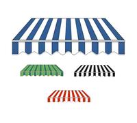 Tessuto di ricambio per tenda da sole retrattile, 4 x 3 m, 3 x 2 m, 2 x 1,5 m, copertura per tettoia esterna per patio, terrazza o giardino, materiale resistente blu (2 x 1,5 m)