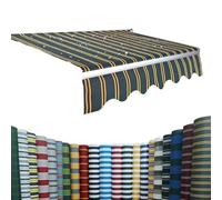 Tessuto di ricambio per tenda da sole retrattile, 400 x 300 cm, protezione UV, impermeabile, tela per balcone e finestra, design a A (4 x 2 m), copertura per baldacchino esterno durevole