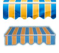 Tessuto di ricambio per tenda da sole retrattile, 6 x 2 m, materiale per finestre e porte, copertura esterna resistente alle intemperie per una maggiore ombra e protezione