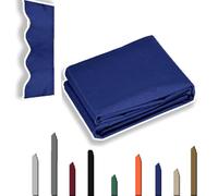 Tessuto di ricambio per tenda da sole retrattile, 6 x 3,5 m, blu, per patio, giardino, balcone e porta, materiale resistente alle intemperie