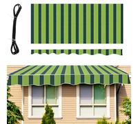 Tessuto di ricambio per tenda da sole retrattile impermeabile da 5,6 x 3 m, 100% poliestere, copertura per riparo da patio esterno, resistente ai raggi UV, colore A