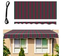 Tessuto di ricambio per tenda da sole retrattile impermeabile, in tela resistente, per finestre e porte esterne, resistente ai raggi UV, facile installazione, protezione resistente alle intemperie