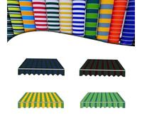 Tessuto di ricambio per tenda da sole retrattile, impermeabile, materiale per tende da sole, copertura verde, 300 x 250 cm, soluzione resistente all'ombra per esterni