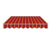 Tessuto di ricambio per tenda da sole retrattile, impermeabile, resistente ai raggi UV, per patio, terrazza, cortile e balcone - Varie, senza telaio necessario