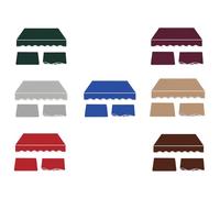 Tessuto di Ricambio per Tenda da Sole Retrattile per Patio - Telo Parasole Impermeabile, Tessuto in Poliestere con Protezione UV, Tessuto per Tenda da Sole per Esterni re