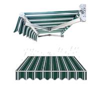 Tessuto di ricambio per tenda da sole retrattile, tenda da esterno in tela verde, 2 x 1,5 m, copertura per porte, finestre e giardino